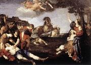 CAMASSEI, Andrea The Massacre of the Niobids dfg oil painting reproduction